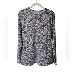 ClimateRight Women's Dry Fit Stretchy Long Sleeve Animal Print Sporty Tunic, L